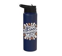 I Love Amande Milk Nutty Splash Stainless Steel Insulated Water Bottle