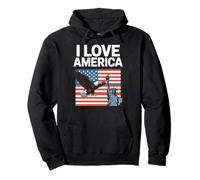 I Love America Statue Aigle Liberty Sweat à Capuche