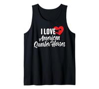I Love American Quarter Horses Cadeau pour Les Amateurs de Chevaux Débardeur