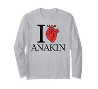 I Love Anakin Cœur anatomiquement Correct Manche Longue