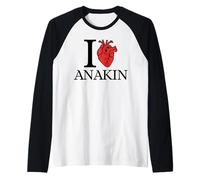 I Love Anakin Cœur anatomiquement Correct Manche Raglan