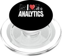 I Love Analytics Funny Data Analyst Statistiques PopSockets PopGrip pour MagSafe