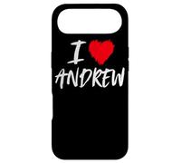 I Love Andrew Husband Son Dad Boyfriend Grandson Cœur Rouge Coque pour iPhone Air