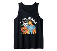 I Love Animals Mignon Wildlife Friends Kids Débardeur