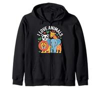 I Love Animals Mignon Wildlife Friends Kids Sweat à Capuche