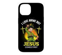 I Love Anime But Jesus Comes First - Épée Japonaise chrétienne Coque pour iPhone 14