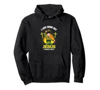 I Love Anime But Jesus Comes First - Épée Japonaise chrétienne Sweat à Capuche