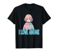 I Love Anime Pastel Kawaii Otaku Manga Esthétique T-Shirt