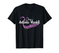 I Love Antonio Vivaldi Musique Classique Compositeur Art T-Shirt