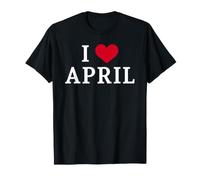 I Love April, J'aime April T-Shirt