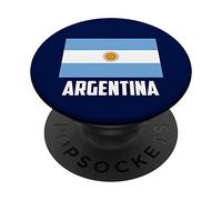 I Love Argentina, Argentina Flag Illustration Graphic Design PopSockets PopGrip Adhésif