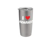 I Love Armando Cœur Gobelet isotherme en acier inoxydable double paroi