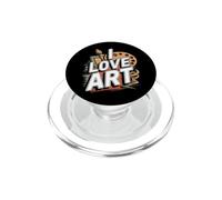 I Love Art Artiste Peintre Peinture Colorée Art Professeur PopSockets PopGrip pour MagSafe
