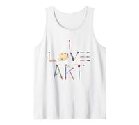 I Love Art Cadeau Pour Un Peintre Couple Dessinateur Débardeur
