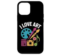 I Love Art Palette Pinceau Musique Appareil Photo Coque pour iPhone 12 Mini