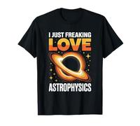 I Love Astrophysics Starry Galaxy Heart Space T-Shirt