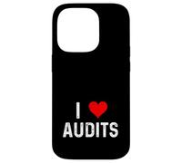 I Love Audits - Évaluation des Risques de conformité à l'audit Interne Cardiaque Coque pour iPhone 14 Pro