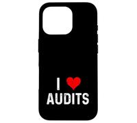 I Love Audits - Évaluation des Risques de conformité à l'audit Interne Cardiaque Coque pour iPhone 16 Pro