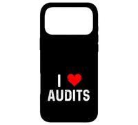 I Love Audits - Évaluation des Risques de conformité à l'audit Interne Cardiaque Coque pour iPhone 17 Pro Max