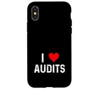 I Love Audits - Évaluation des Risques de conformité à l'audit Interne Cardiaque Coque pour iPhone X/XS