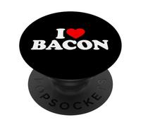 I Love Bacon, I Heart Bacon PopSockets PopGrip Adhésif