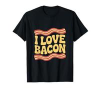I Love Bacon Trendy Humour Meat Amateur T-Shirt