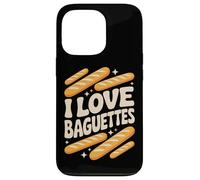 I Love Baguettes Motif Pain Amusant Coque pour iPhone 13 Pro