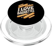 I Love Baguettes Motif Pain Amusant PopSockets PopGrip pour MagSafe