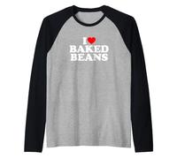 I Love Baked Beans Manche Raglan