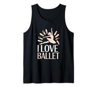 I Love Ballet Dance Mouvement Expression Débardeur