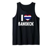 I Love Bangkok Capitale Thaïlande Drapeau Thaïlandais Cœur Bangkok Débardeur