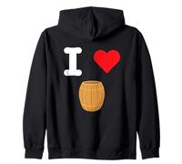 I Love Barrels Boîte de conservation traditionnelle pour aliments Sweat à Capuche