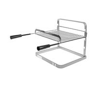 I LOVE BBQ - 3941 - Grilloir Barbecue et Cheminée 40x60 cm - Support avec Grille de Cuisson Réglable - Acier - 6 à 8 Couverts - Accessoire BBQ & Grillades Extérieures