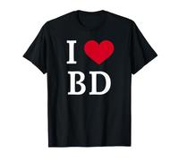I Love BD, I Heart Initials B.D. T-Shirt