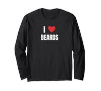 I Love Beards All Shapes Sizes, Tees Decor and More Manche Longue