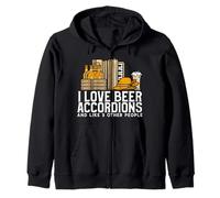 I Love Beer Accordéons and Like 3 Other People Sweat à Capuche