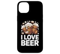 I Love Beer Barls Mousse débordante Coque pour iPhone 14 Plus
