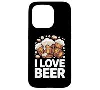 I Love Beer Barls Mousse débordante Coque pour iPhone 15 Pro