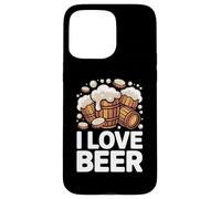 I Love Beer Barls Mousse débordante Coque pour iPhone 15 Pro Max