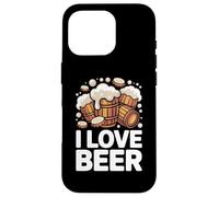 I Love Beer Barls Mousse débordante Coque pour iPhone 16 Pro
