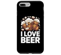I Love Beer Barls Mousse débordante Coque pour iPhone 7 Plus/8 Plus