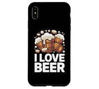 I Love Beer Barls Mousse débordante Coque pour iPhone XS Max
