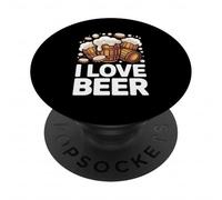 I Love Beer Barls Mousse débordante PopSockets PopGrip Adhésif