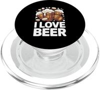 I Love Beer Barls Mousse débordante PopSockets PopGrip pour MagSafe