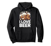 I Love Beer Barls Mousse débordante Sweat à Capuche