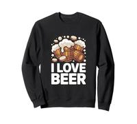 I Love Beer Barls Mousse débordante Sweatshirt