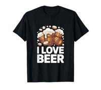 I Love Beer Barls Mousse débordante T-Shirt