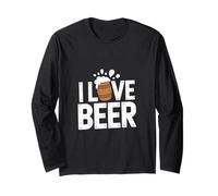 I Love Beer Festive Barrel Fun Manche Longue