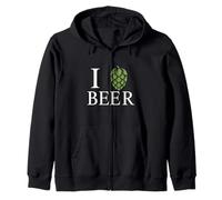 I Love Beer IPA Brasseur de bière Artisanale Hop Lover Zythophile Sweat à Capuche