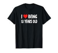 I Love Being 13 Years Old - Heart 13th Bday Adolescent T-Shirt